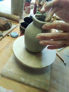 vase cours céramique Sandrine Suères