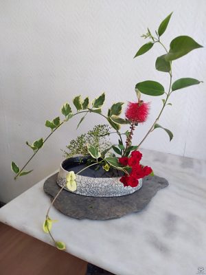 Vase-coupe Ikebana